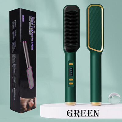 Juuksesirgendaja hari Elektriline kuum kamm juuksesirgendaja juukseharjad kamm kuumsoojenduskamm multifunktsionaalne juuksesirgendaja