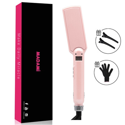 MCH titano plokščias lygintuvas 480F aukšta temperatūra 2 viename plaukų tiesinimo suktukas Profesionalus plačių plokščių keratininis lygintuvas