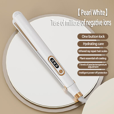 Unisex juuksesirgendaja ja lokirull 2-ühes, mis sobib igale juuksetüübile 10s Quick Heat professionaalne juuksesirgendusplaat