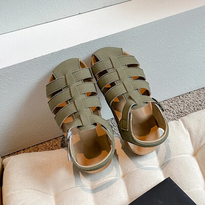 2024 m. nauji vaikams šaunios basutės berniukams, mergaitėms, tuščiavidurės, kvėpuojančios paplūdimio basutės, minkštos kūdikių odinės darželio basutės