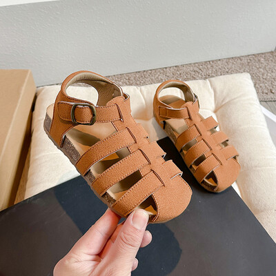 2024 m. nauji vaikams šaunios basutės berniukams, mergaitėms, tuščiavidurės, kvėpuojančios paplūdimio basutės, minkštos kūdikių odinės darželio basutės