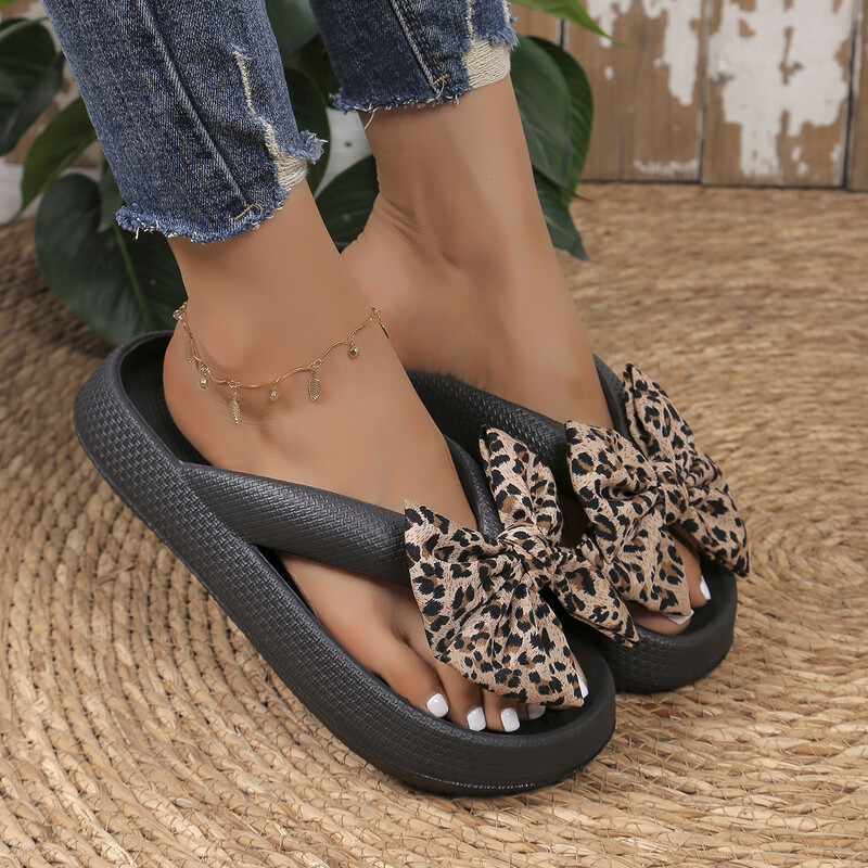 Suvised Naiste Mugavus Flip-Flop Leopard Vibu Pehme Paksu Tallaga Pilvesussid Reisipuhkuse rannajalatsid Uued Naiste sandaalid