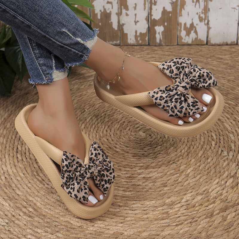 Suvised Naiste Mugavus Flip-Flop Leopard Vibu Pehme Paksu Tallaga Pilvesussid Reisipuhkuse rannajalatsid Uued Naiste sandaalid
