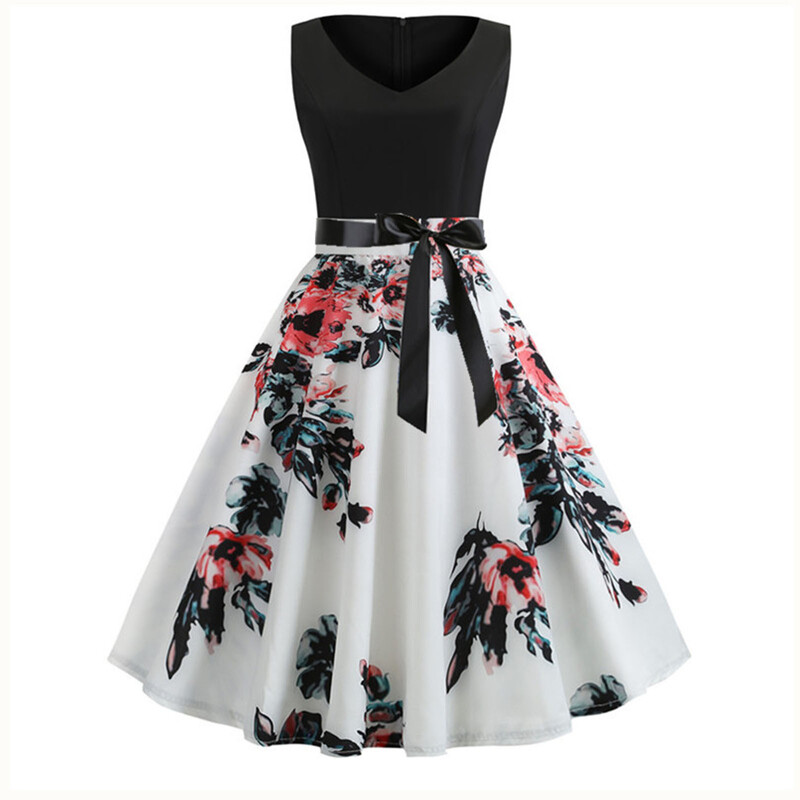 Varrukateta vintage kleidid naistele 2022. aasta pulmakülaliste kokteilikleit 1950. aastate Rockabilly peokleit vestidos mujer