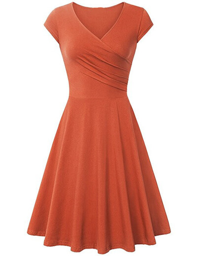 Įprasta moteriška vienspalvė vasarinė plona sūpynės suknelė 2021 m. Seksuali didelio dydžio biuro universali mini suknelė Retro V formos kaklo paplūdimio suknelės