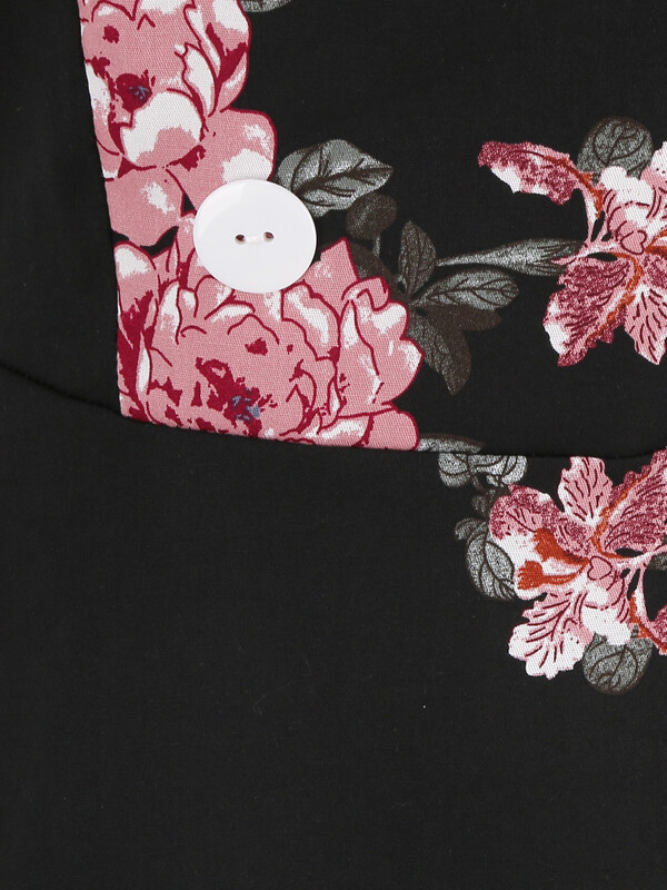 Tonval Shawl Dollar kaherealise lilleprintiga 50ndate pikad kleidid Vintage riided naistele Midi elegantne puuvillane pidulik kleit