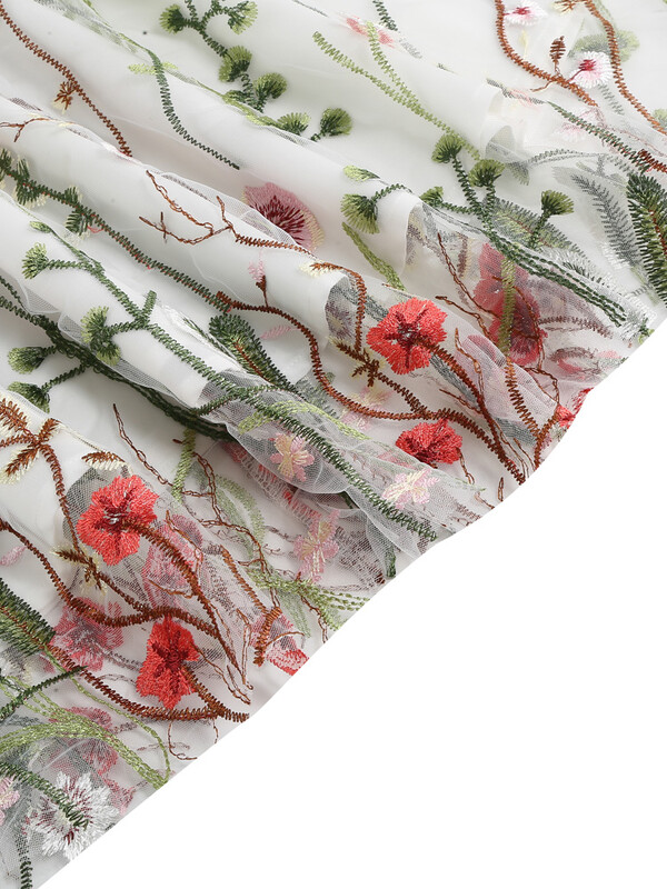 Tonvali lilledega tikitud võrkkattega vintage pikad kleidid naistele kõrge vöökohaga sünnipäevapeo elegantne suvekleit