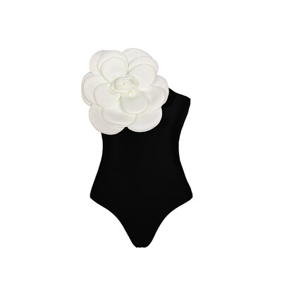 CPUTAN 2024 Sexy Luxury 3D Flower Σετ μπικίνι One Piece Γυναικεία μαγιό Φούστα Μαγιό Φόρεμα παραλίας Φόρεμα μαγιό Monokini
