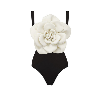 CPUTAN 2024 Sexy Luxury 3D Flower Σετ μπικίνι One Piece Γυναικεία μαγιό Φούστα Μαγιό Φόρεμα παραλίας Φόρεμα μαγιό Monokini