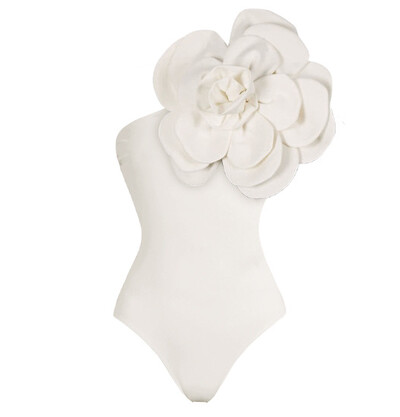 CPUTAN 2024 Sexy Luxury 3D Flower Σετ μπικίνι One Piece Γυναικεία μαγιό Φούστα Μαγιό Φόρεμα παραλίας Φόρεμα μαγιό Monokini