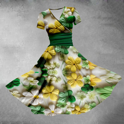 Καλοκαιρινό φόρεμα 2024 Lucky Grass Maxi Γυναικείο φόρεμα σέξι πολυτελές παραλία Κομψό πάρτι Vestido βραδινά φορέματα Κομψά φορέματα για κορίτσια