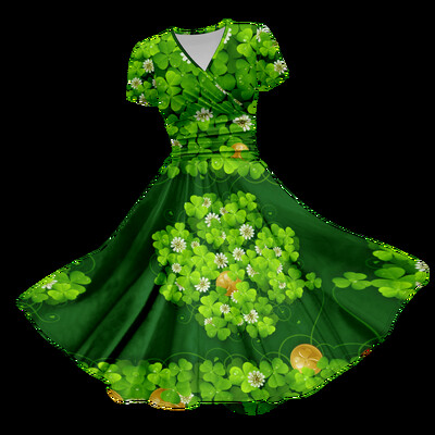 Καλοκαιρινό φόρεμα 2024 Lucky Grass Maxi Γυναικείο φόρεμα σέξι πολυτελές παραλία Κομψό πάρτι Vestido βραδινά φορέματα Κομψά φορέματα για κορίτσια