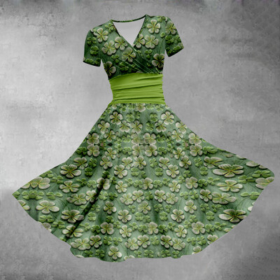 Καλοκαιρινό φόρεμα 2024 Lucky Grass Maxi Γυναικείο φόρεμα σέξι πολυτελές παραλία Κομψό πάρτι Vestido βραδινά φορέματα Κομψά φορέματα για κορίτσια