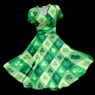 Καλοκαιρινό φόρεμα 2024 Lucky Grass Maxi Γυναικείο φόρεμα σέξι πολυτελές παραλία Κομψό πάρτι Vestido βραδινά φορέματα Κομψά φορέματα για κορίτσια