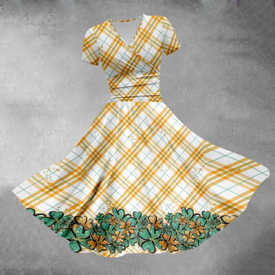 Καλοκαιρινό φόρεμα 2024 Lucky Grass Maxi Γυναικείο φόρεμα σέξι πολυτελές παραλία Κομψό πάρτι Vestido βραδινά φορέματα Κομψά φορέματα για κορίτσια