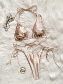 S - XL Halter Strappy Μπικίνι Γυναικείο Μαγιό Γυναικείο Μαγιό Σετ μπικίνι δύο τεμαχίων Μπικίνι Μαγιό Μαγιό K5554