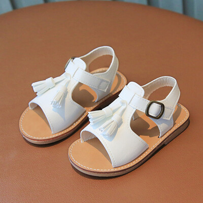 Tüdrukute sandaalid Tutt Klassikaline lahtise varbaga kolm värvi väikelapsed, lapsed liugurid, suvised igapäevased libisemiskindlad 21-30 mugavad lastejalatsid