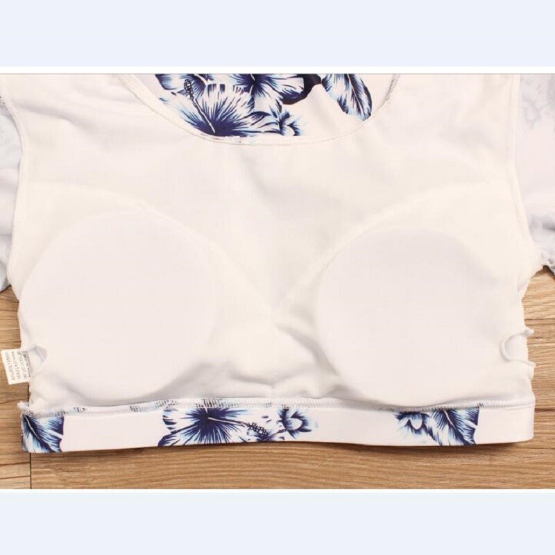 Tüdrukute ujumine RashGuard Surfamine Sukeldumisriided Liigne pikkade varrukatega T-särk Snorgeldamisnahade kaitse Naiste Surf Rash Guard