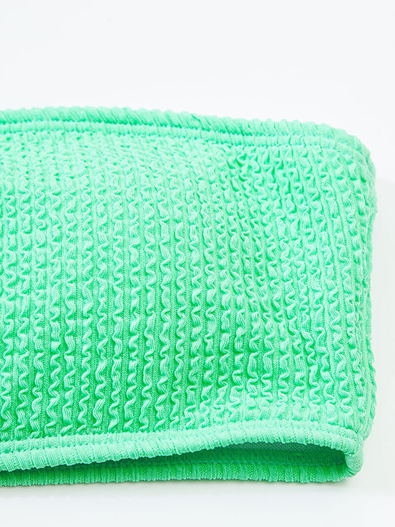 Seksikad ribiga bikiinid, 2022. aasta naiste suvised ujumisriided Naiste ujumistrikoo kõrge vöökohaga bikiinide komplekt, ülaosa ühel õlal rannas ujumiskostüümi kandmine