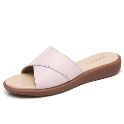 Καλοκαιρινές παντόφλες Γυναικείες Flat Luxury σαγιονάρες παραλίας εξωτερικού χώρου Γυναικεία σανδάλια Trend Brand Design Slides Shoes Woman 2023 Big Size 41