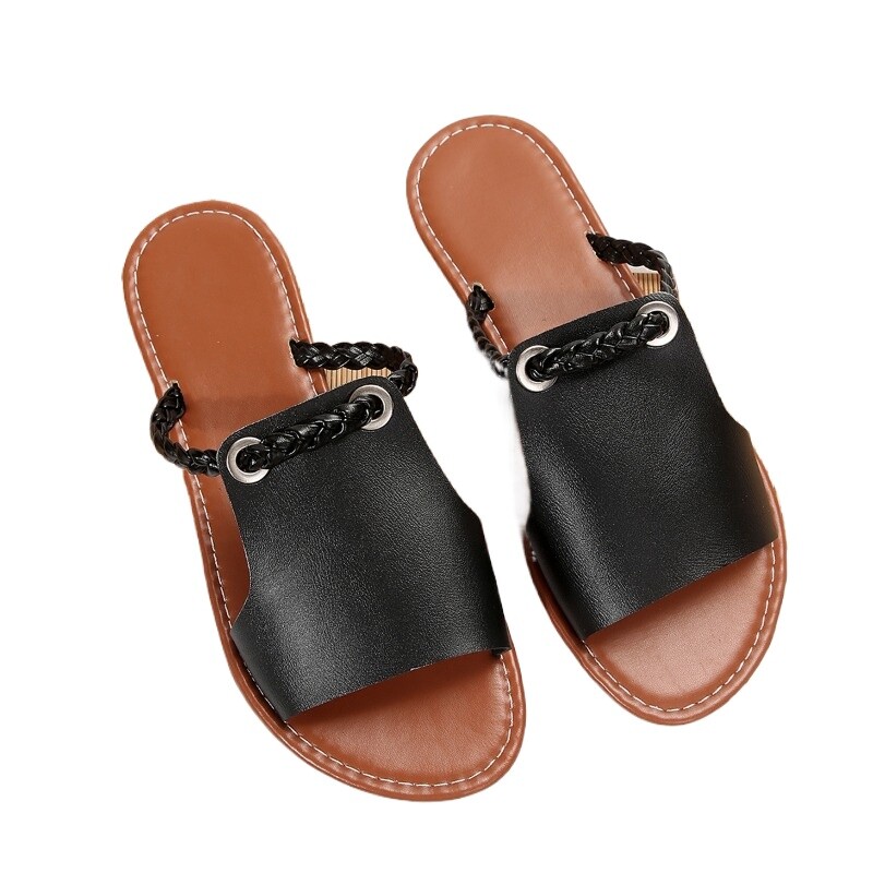 2024. aasta suve uued välirõivad naiste suured sussid, moodne avatud ninaga ühevärvilised seksikad mitmekülgsed mugavad naiste kingad