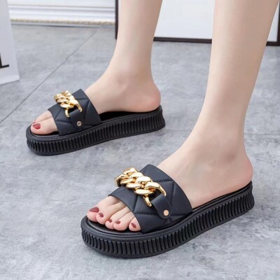 Sussid Naiste Hingav Mood Korea Vaba aeg Õues Libisemiskindlad Luksuslikud Kingad Platvorm Rannakorterid Sussid Avaleht Uus Suvel