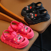 „Disney Boys“ mergaičių sandalai „Lotso Bear“ basutės kūdikiams, neslystančios minkštos apačios, avalynė Lengva studentų sportinė avalynė