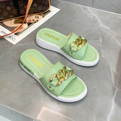 2024 Σανδάλια Flat Platform Σανδάλι Γυναικείο Candy Χρώμα Casual Παντόφλες Γυναικεία παπούτσια Γυναικεία καλοκαιρινά παπούτσια Sandalias μεγάλο μέγεθος