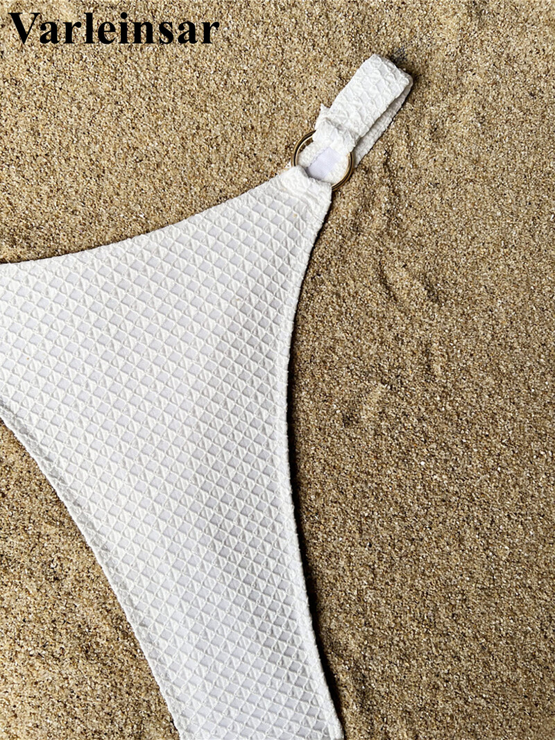 S - XL kortsus päitsetega kõrge jalaga lõigatud bikiinid naiste ujumisriided naiste ujumistrikoo Kaheosaline bikiinikomplekt supluskostüüm ujumiskostüüm V5744