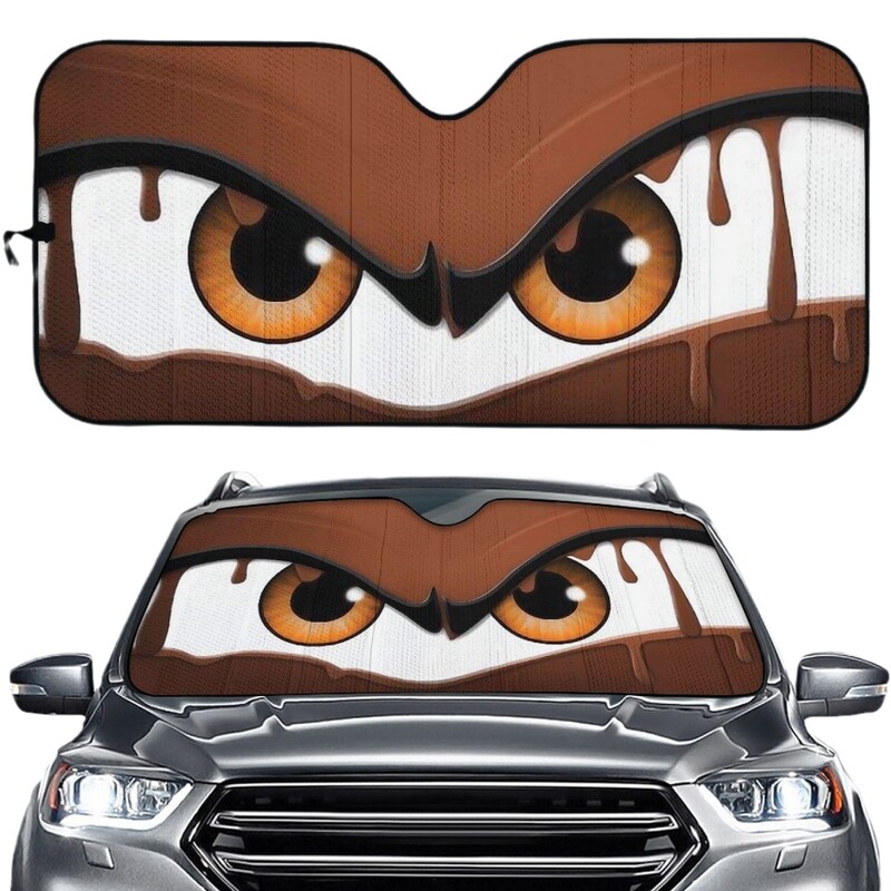 Νέο Εξωτερικού Εμπορίου Funny Unique Eyes Car Universal Summer Conopy Εσωτερική μόνωση