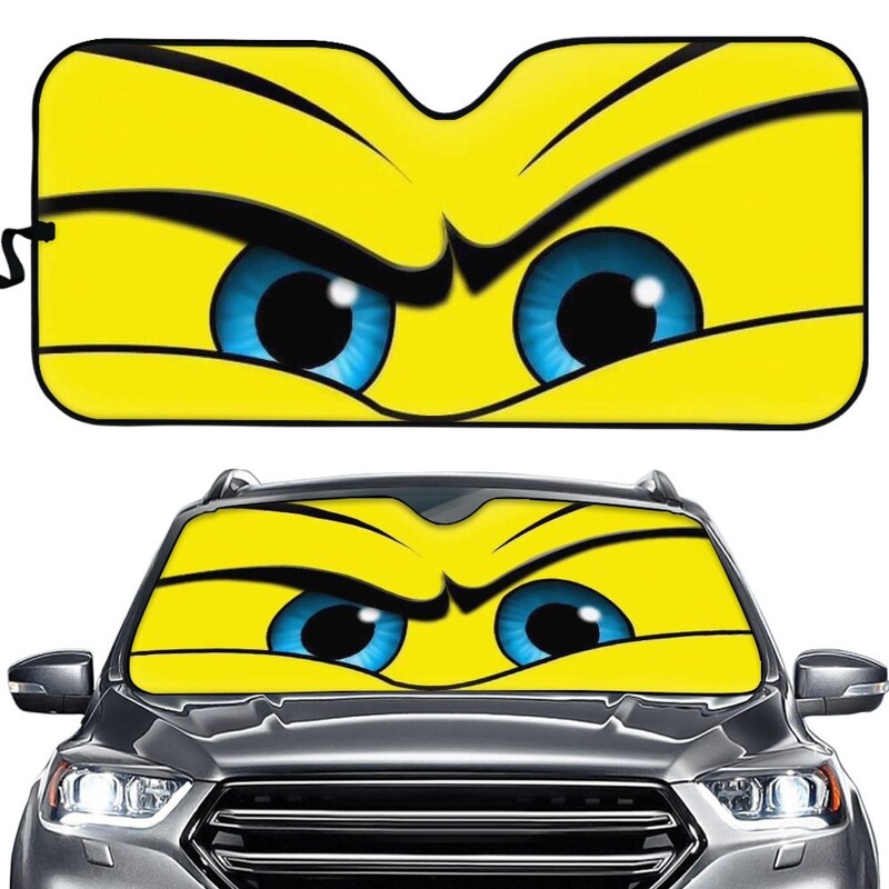 Uus väliskaubandus Funny Unique Eyes Car universaalne suvine varikatuse sisemine isolatsioon