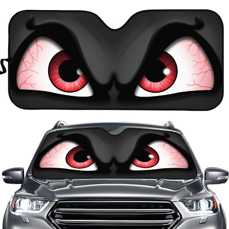 Uus väliskaubandus Funny Unique Eyes Car universaalne suvine varikatuse sisemine isolatsioon