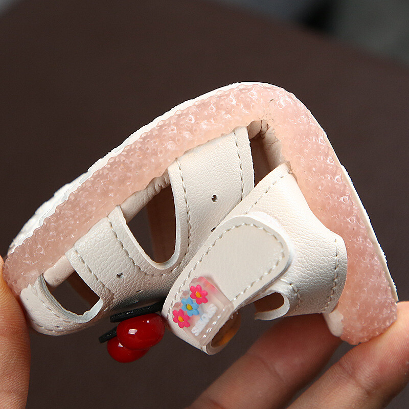 Tüdrukute suvised sandaalid Kirsi suletud varbaga väikelapsele väikelapsele, printsessiga jalutajale, tüdrukule, kingad, sandaalid suurus 15-30