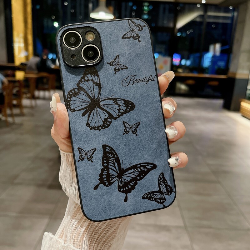 Tinka Samsung S23 Ultra A14 5G Odiniam Samsung S24U Butterfly A04S Dulkėms atsparus mobiliojo telefono dėklas