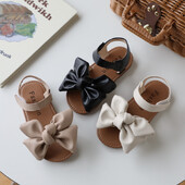 Κοριτσίστικα καλοκαιρινά σανδάλια Όμορφα δερμάτινα Pu δερμάτινα Παιδικά συρόμενα παπούτσια 21-30 για νήπια 21-30 Παιδικά ίσια παπούτσια για όλα τα ματς