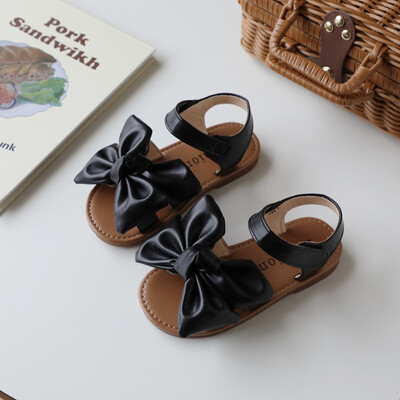 Κοριτσίστικα καλοκαιρινά σανδάλια Όμορφα δερμάτινα Pu δερμάτινα Παιδικά συρόμενα παπούτσια 21-30 για νήπια 21-30 Παιδικά ίσια παπούτσια για όλα τα ματς