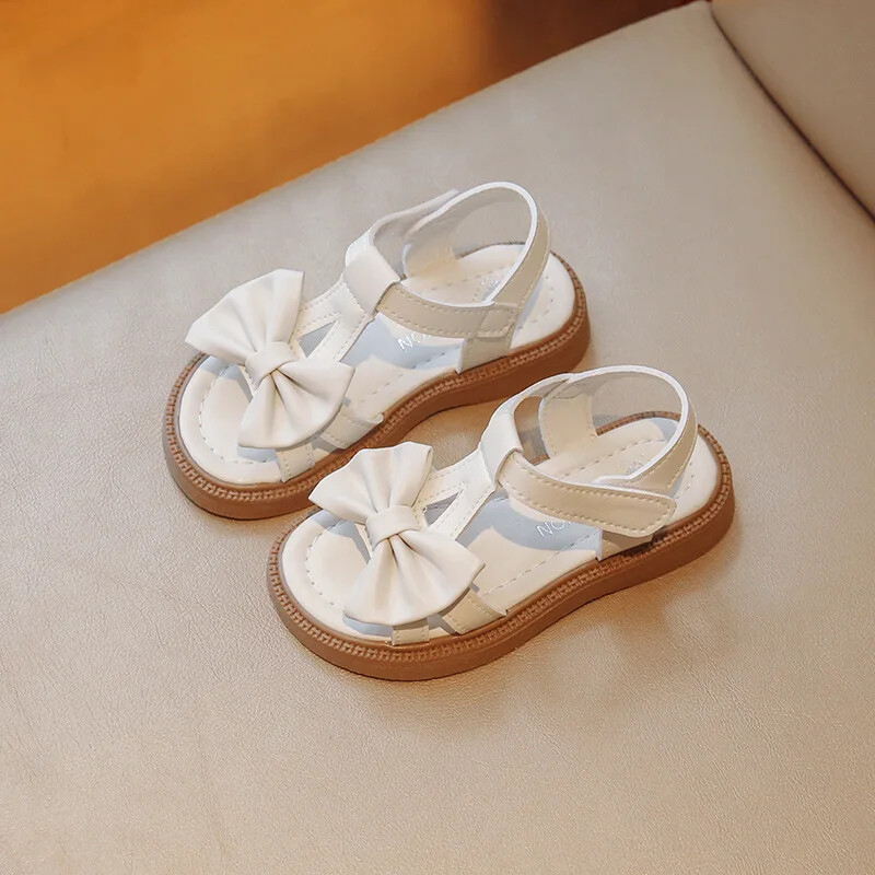 Vasaros sandalai lankelis vaikiški batai mergaičių basutės kūdikių gimtadienio vakarėliui Princesės minkšti paplūdimio sandalai mergaičių tvirti platforminiai batai G12283