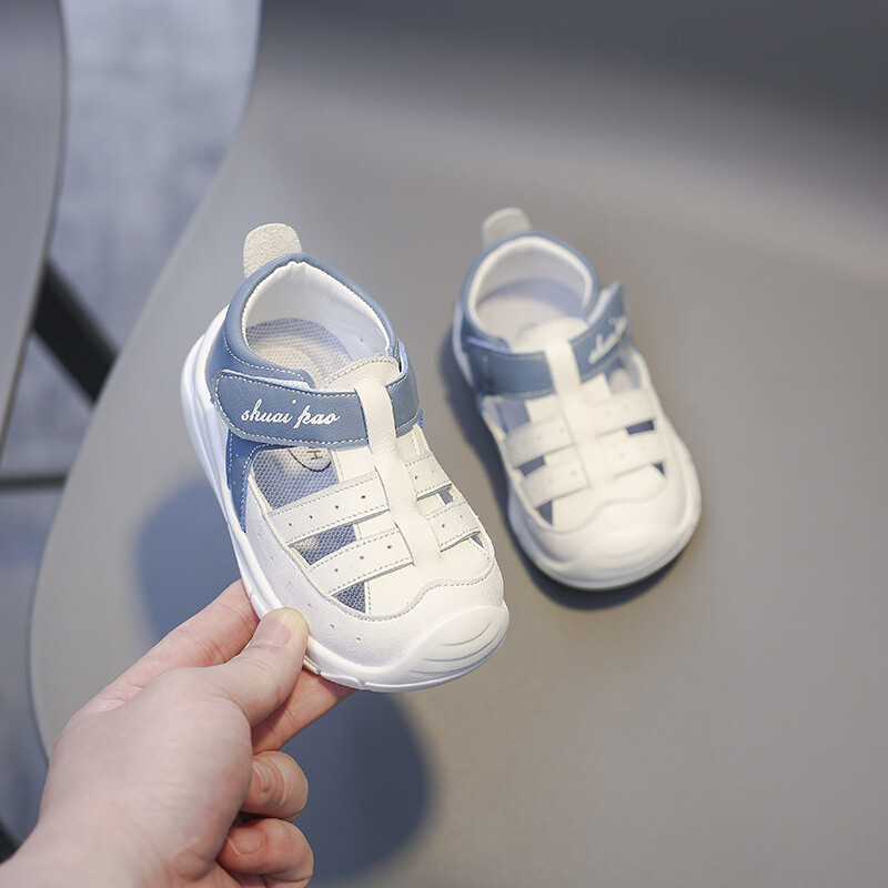Бебешки сандали за момиченца Летни момчешки ежедневни обувки Детски плажни сандали Детски обувки с мека подметка Противохлъзгащи се бебешки обувки 0-3 години