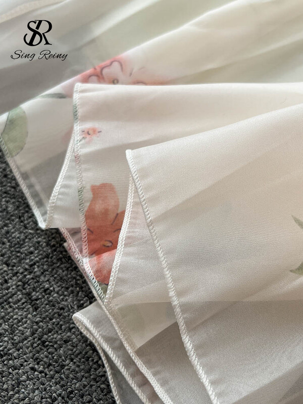 SINGREINY Õlavaba Seksikas rihmakleit Suvine Olkaimeta Korsett Maxi Sundress Naistele Seljata vibu Sweet Print pikk kleit