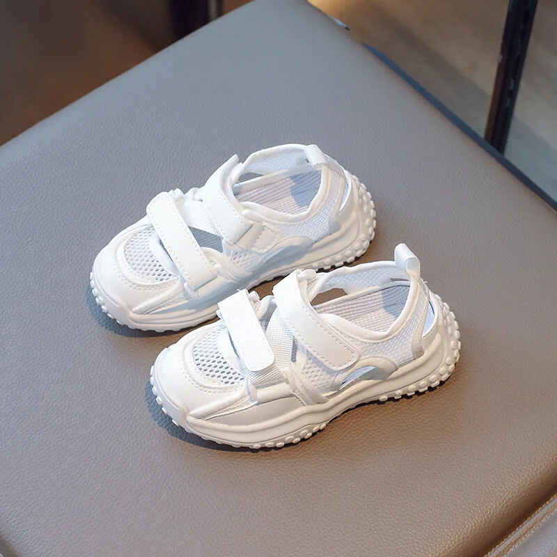 Proljeće ljeto Sportske sandale za djevojčice Mrežaste prozračne cipele za dječake Izdubljene dječje ležerne tenisice Neklizajuće sandalije s platformom