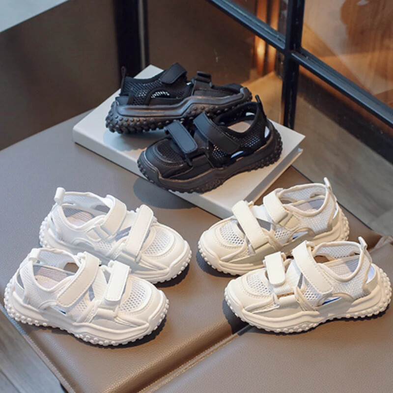 Proljeće ljeto Sportske sandale za djevojčice Mrežaste prozračne cipele za dječake Izdubljene dječje ležerne tenisice Neklizajuće sandalije s platformom