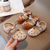 Suvised tüdrukute õõnsad sandaalid õõnsad hingavad mugavad ülemise pandla kaunistused pehme põhjaga libisemiskindlad lastejalatsid