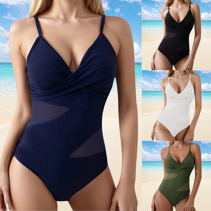 S-Xl 2024 Naiste Body V kaelusega reguleeritavad rihmad suplemine rannas Seksikad bikiinid ujumisriided Bikiinid Bralette suvised rannariided Monokini