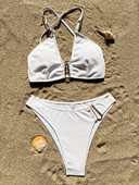 S - XL Cross Back Brasiilia kõrge lõikega bikiinid, naiste ujumistrikoo, naiste ujumisriided, kaheosaline bikiinikomplekt supluskostüüm ujumiskostüüm K5456