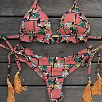 kaklaraiščiai apynasiriai braziliškas push up bikini kutai bikini maudymosi kostiumėliai su juostele tvarsčiu maudymosi kostiumėlis paplūdimio dėvėjimas maudymosi kostiumėlis moteriškas S~XL