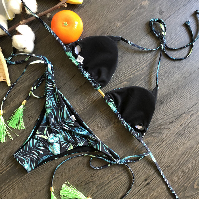 kaklaraiščiai apynasiriai braziliškas push up bikini kutai bikini maudymosi kostiumėliai su juostele tvarsčiu maudymosi kostiumėlis paplūdimio dėvėjimas maudymosi kostiumėlis moteriškas S~XL