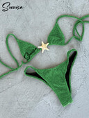 2024 Νέο σέξι σετ μπικίνι χαμηλομέσης Μαγιό Starfish Μαγιό Γυναικεία μαγιό με λουράκια μαγιό Brazilian biquini