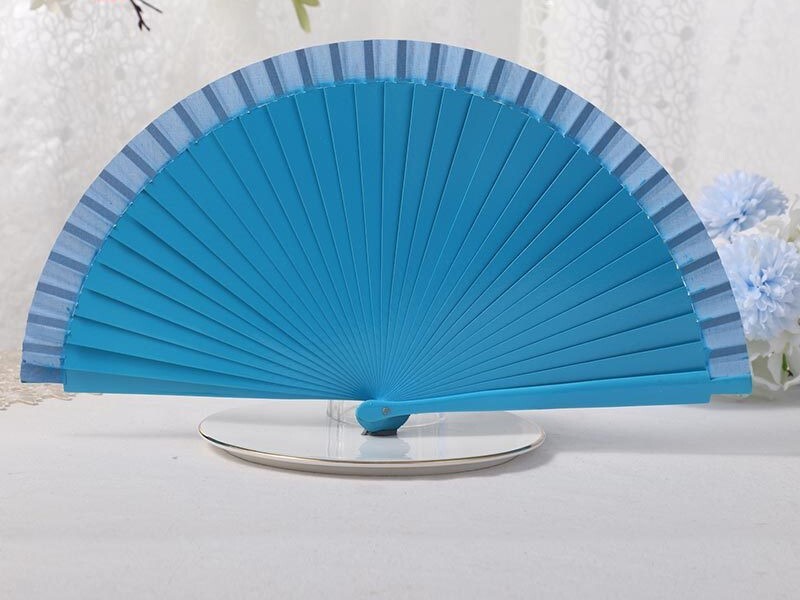 Σε απόθεμα Ισπανικός ανεμιστήρας απλός καθαρό ξύλο πτυσσόμενος ανεμιστήρας γυναικών μοντέρνα απλά στηρίγματα κλασικός μονόχρωμος πτυσσόμενος ανεμιστήρας