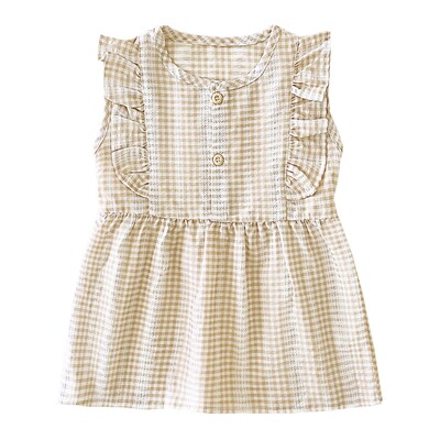 Sanlutozi lilleline beebikleit suvine lühikeste varrukatega pühadepäevane vabaaja laste kleit tüdrukute kleidid