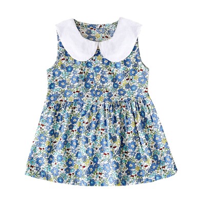 Sanlutozi lilleline beebikleit suvine lühikeste varrukatega pühadepäevane vabaaja laste kleit tüdrukute kleidid